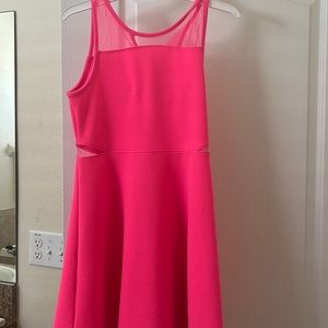 Neon pink dress